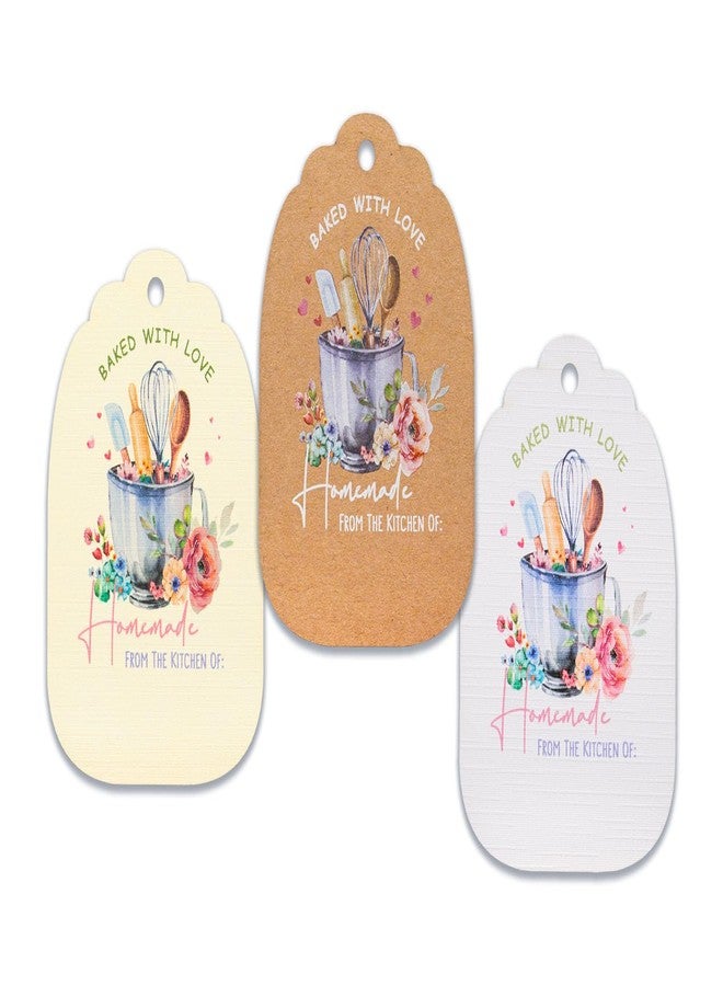 Summer-Ray.com Summer-Ray 50pcs Baked with Love Gift Tags for Homemade Baked Goodies and Favors (Kraft Brown) - Image 4